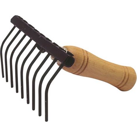 Outil de récolte d'olives – Poignée en bois ergonomique – Longueur 80cm – Largeur 5cm – Pour récolte rapide et efficace – Flores Cortes
