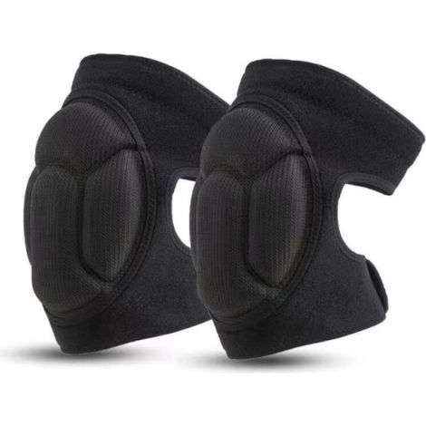 1 Paire de Genouillères de Travail, Genouillères de Jardin de Protection Noires Genouillères Antidérapantes, Anti-Collision, Genouillères de Jardin Multifonctionnelles - Noir (1/5)