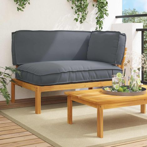 vidaXL Ensemble de Canapés avec coussin Anthracite 133 x 92 x 69 cm (1/5)