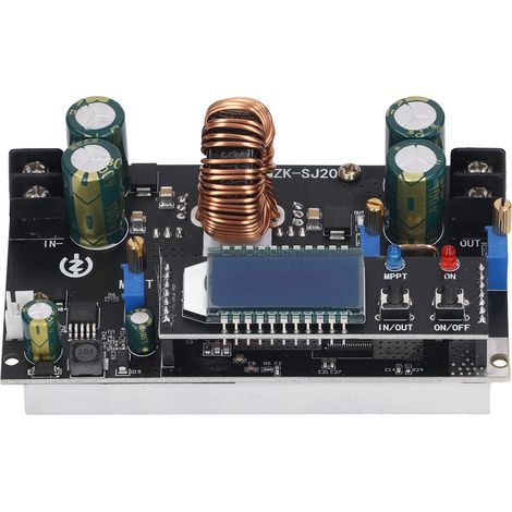 Boost Buck – Module d'alimentation électrique, écran LCD, solaire, 300W, automatique pour le chargement