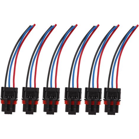 Jeffergarden Pulse Power Plug Connector, 6Pcs Pulse Power Plug Pigtail Connecteur Harnais Remplacement pour Polaris Ranger XP 1000 2018‑2022-DOU