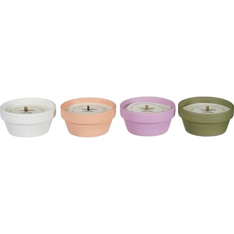 Mica Decorations Citronella Terracotta Ø 12 x 5,5 cm in verschiedenen Farben Duftkerze