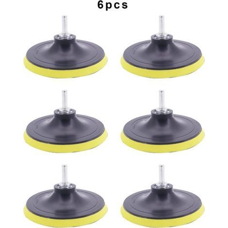 UlisemPack de 6 feuilles abrasives 5 pouces 125 mm, pour perceuses et meuleuses d'angle-Karteo (1/4)