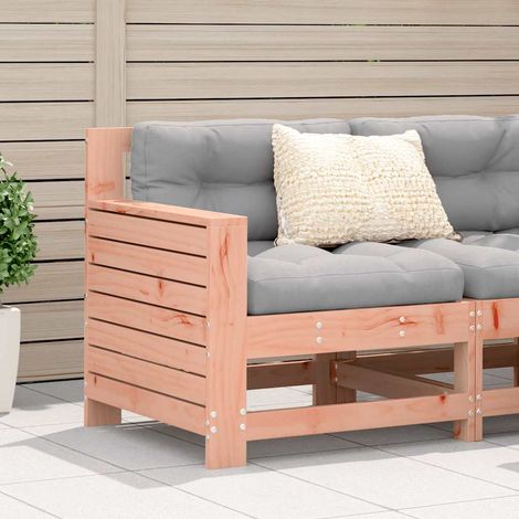 vidaXL Sofá de jardín con reposabrazos madera Douglas 69x62x70,5 cm (1/5)