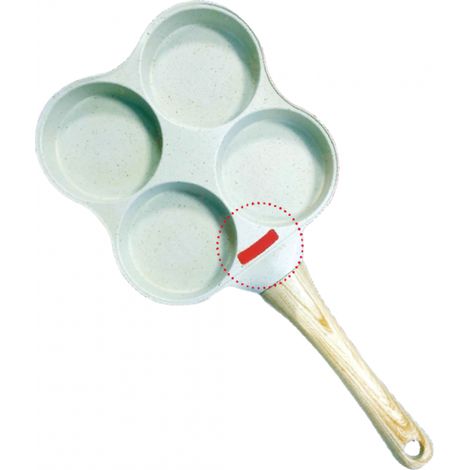 VENTEO - Poêle Pancake Multi Compartiments  Poêle Inox Compatible Poêle Induction  Revêtement Aluminium  Cuisson Uniforme Omelettes Pancakes Œufs Bacon