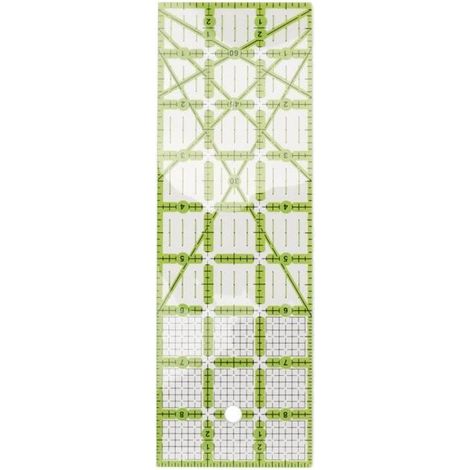 Akozon modèles de courtepointe Règle de courtepointe Acrylique Rectangulaire Transparent Opération Simple Règle de Couture (1/3)