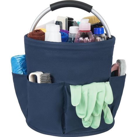 Cleaning basket with handle, multi-compartment cleaning organizer, large cleaning bag, easy to clean and transport, cleaning supplies organizer, organizer for (1/5)