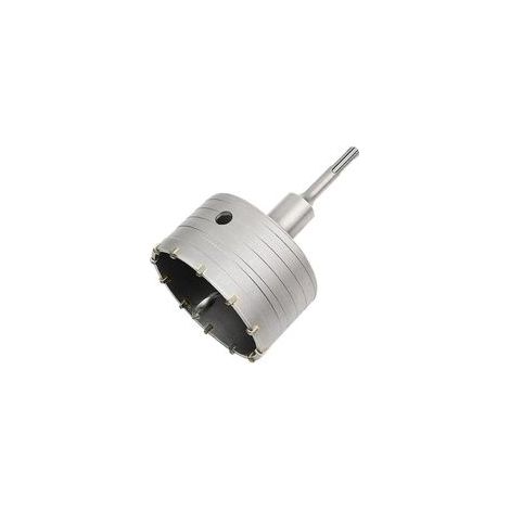 Scie à Cloche Trépan Béton avec Adaptateur SDS Plus 110 mm, Pour Brique Béton Ciment Pierre (100mm+110mm SDS Plus Adaptateur)