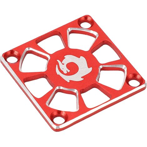 Cache-ventilateur de refroidissement RC de 3 cm de large en alliage d'aluminium, léger et robuste, pour ventilateur de refroidissement ESC RC, protection et remplacement, rouge (1/5)