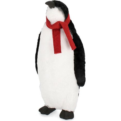 Pinguino decorativo "Frankie" in poliestere per decorazione natalizia -84 cm (1/2)