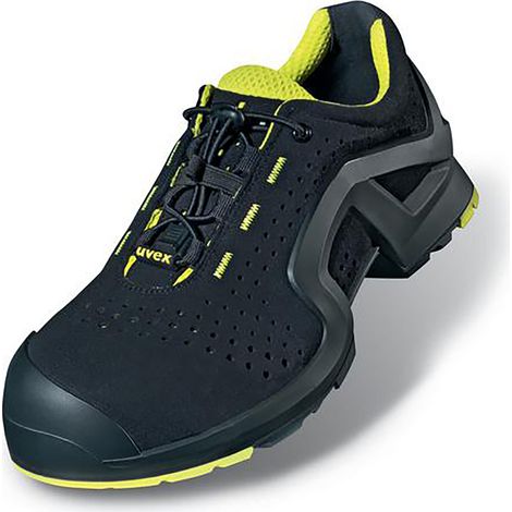 uvex Halbschuhe 1 support S1P schwarz gelb Weite 10 Gr. 52