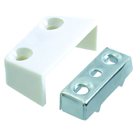 Ferre Assortie Visser Blanc Fixation à Visser, Montage En Applique, Couleur Blanche - Vynex