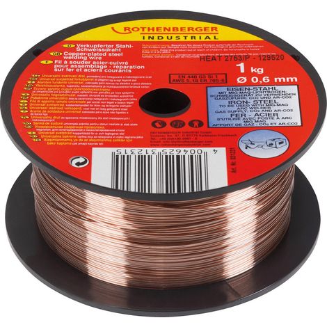 ROTHENBERGER Industrial Schutzgas-Schweißdraht 0,6 mm / 1 kg - 31231