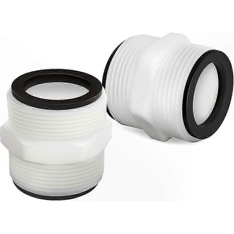 Lot de 2 adaptateurs 1,5 pouce pour tuyau de piscine hors-sol, raccord de pompe filtrante et connexion flexible (1/5)