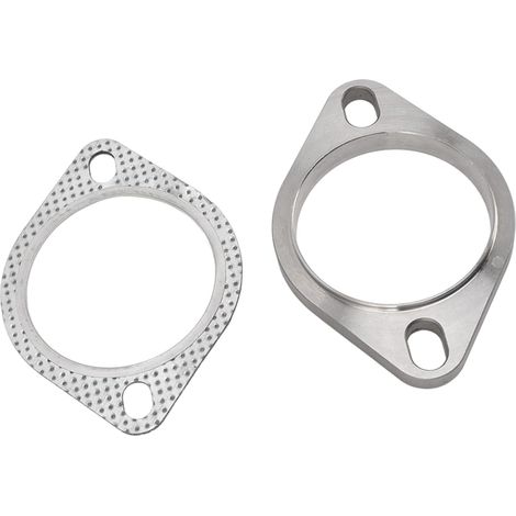 Kit de Connexion de D'échappement, 2 Boulons 3 Pouces Kit de Connexion de D'échappement en Alliage Métallique Universel pour Collecteurs Catback de Tuyau de Descente (1/5)