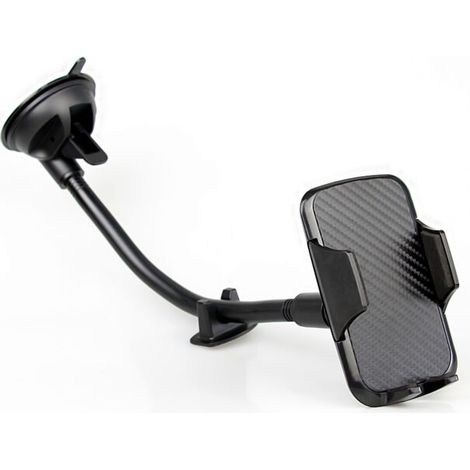 Support de téléphone de voiture à ventouse, support pour smartphone pour pare-brise et tableau de bord (1/4)
