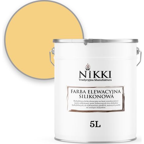 Silikonfassadenfarbe 5L gelb F645 beständig gegen Begrünung (1/5)