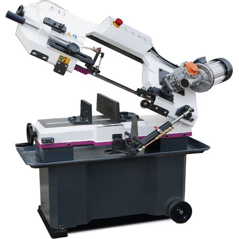 Scie à ruban mobile pour métaux 0-45° capacité de coupe ronde 180 mm 0,55/0,75 kW 400V 2 vit. arrosage par engrenages Optisaw SD200G 400V