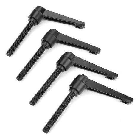 4 boutons de machine en métal, poignée de fixation réglable, filetage mâle M10 (80 mm) (1/5)
