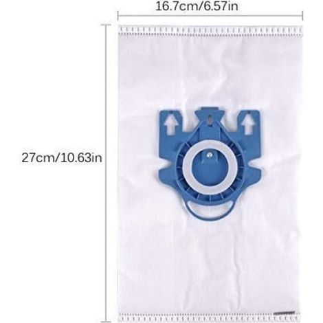 Sac Aspirateur pour Miele GN, Sac Aspirateur Miele Complete C3, Complete C2 et Classic C1, Hyclean 3D Efficiency Miele (10 Sacs + 6 Files)- (1/4)