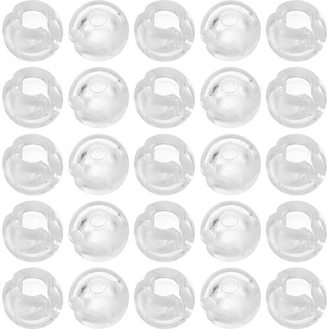 Butées Transparentes 4,5mm en Pom pour Chaîne à Perles Lot de 25 Fixation Sécurisée Accessoires Pratiques pour Stores et Rideaux pour Stores Intérieurs (1/5)
