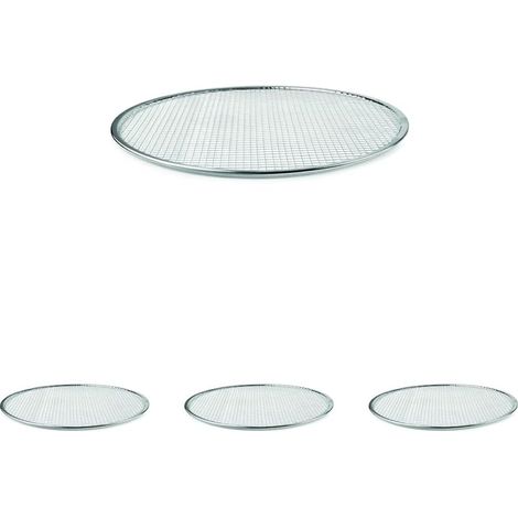 Lot de 4 Grille Inox Pizza 30CM, Accessoire Cuisine, Pour Four Et Barbecue