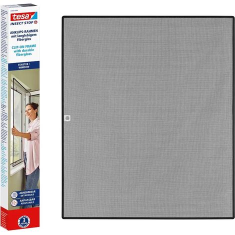 Tesa Insect Stop mosquitera antracita 100x120 cm