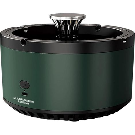Cendrier purificateur d'air, cendrier sans fumée avec filtre, facile à nettoyer, cendrier anti-fumée pour intérieur/extérieur, cendrier multifonction de nettoyage de fumée