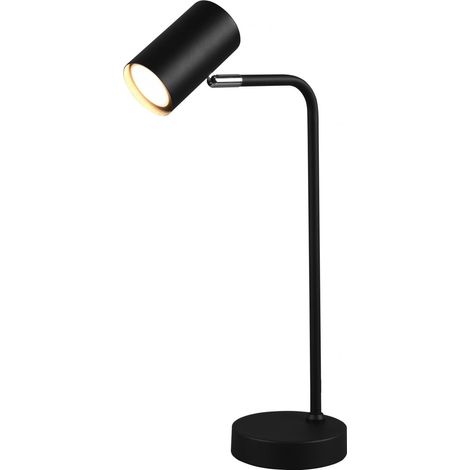 Marley Sobremesa Negro Y Foco Cilíndrico H45 Trio Iluminación (1/5)