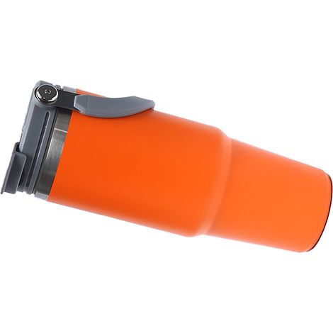 890 ml Edelstahl-Thermosflasche, tragbar, für Auto, Kaffee, mit Griff, für Reisen, Fitnessstudio und Sport (1/5)