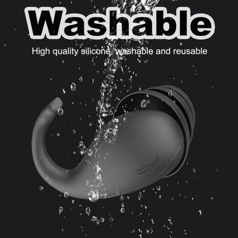 Bouchons d'oreilles en silicone pour dormir, bouchons d'oreilles antibruit réutilisables, bouchons d'oreilles en forme de dauphin, (1/5)