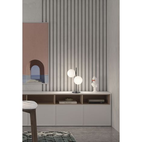 Lámpara de sobremesa RONDO negro mate (1/3)