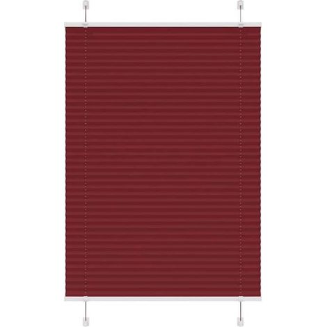 4015244 Store plissé rouge bordeaux 95x150 cm largeur du tissu 94,4 cm (1/5)