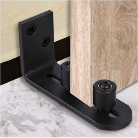 2pcs Rail de roulement pour porte coulissante - Guide au sol Système 8 en 1 - Installation porte coulissante (1/5)