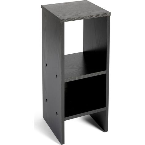 Mesita de Noche con estante Aitana  60x24x24cm  Negro