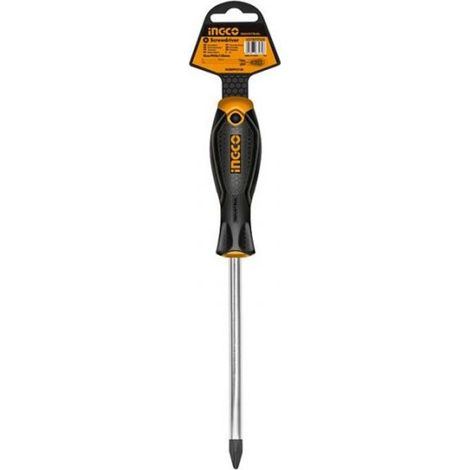 CACCIAVITE PHILLIPS 3-75mm MANICO TONDO Ø 3mm -Lunghezza 75 mm - PH0 INGCO