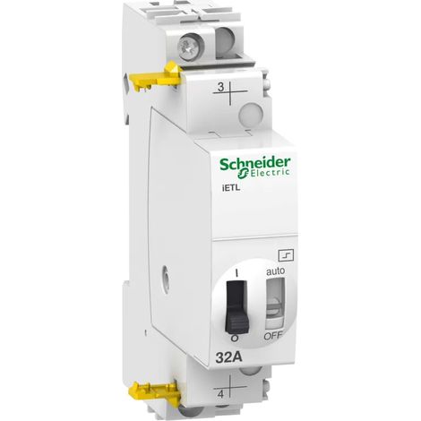 Schneider A9C32836 Verlängerung für Fernschalter 32A 1NO 230-240VAC 110VDC Acti9 ietl (1/2)