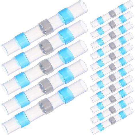 Lot de 100 eurs Thermorétractables Ip67 pour Fils Awg 16-14 en Plastique, Soudure Rapide et Résistance Haute Température, pour Installations Électriques Domestiques (1/5)