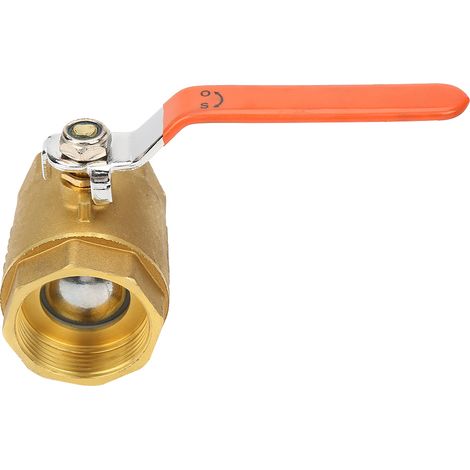 vanne à bille en laiton DN40 1-1/2" BSP, pression 1,6 MPa, pour eau, huile et gaz (1/5)