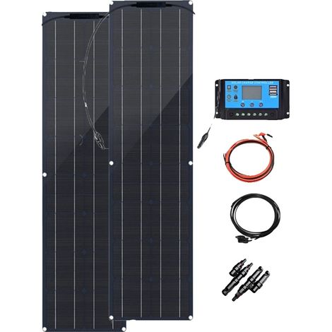 Panneau Solaire, Haute Efficacité, Applications Polyvalentes, KIT SOLAIRE 100W (1/2)