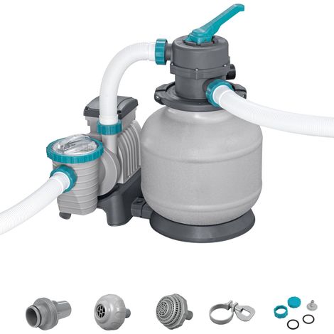 Bestway 58499-7 Pompa di filtraggio a sabbia da 8.327 l/h per piscina