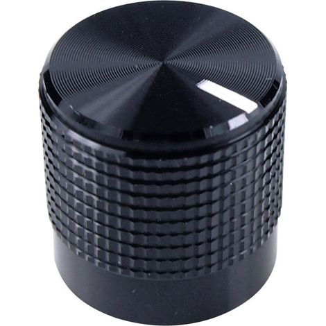 Cliff FC7223 FC7223 Drehknopf  Schwarz (Ø x H) 15 mm x 15 mm 1 St.