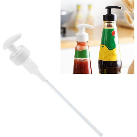 Pompe à condiments en plastique pour cuisine, distributeur pour bouteilles de 2,9 cm - fournitures ménagères pratiques (1/5)