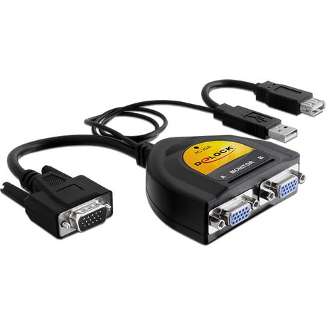Splitter VGA 2x1 Con alimentacion de USB