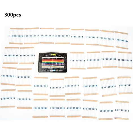 Sortimentssatz mit 10⁻¹ MΩ 1/4W Metallfilmwiderständen, 1% Toleranz