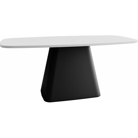 Mesa de centro Oswego 158, Blanco, 48x60x120cm, Diámetro: 0, Aglomerado laminado, Angular