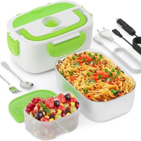 Lunch Box Chauffante - Électrique - 1.5L - 12V 24V 220V - 40W - Sac Isotherme-Ywey (1/3)