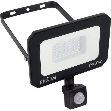 Projecteur LED avec détecteur de mouvement ASTON S 30W 4200K IP65 noir (1/2)