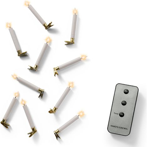 Luci a candela LED fisse 1,5x14 cm 10pz