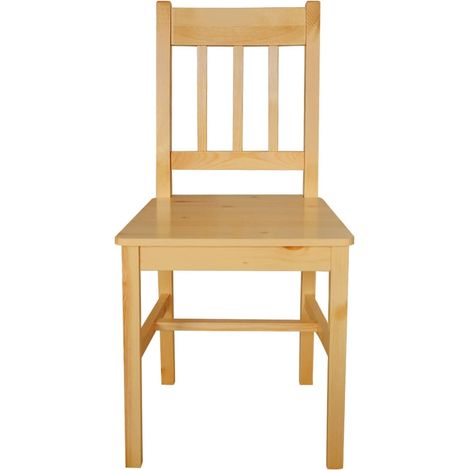 Maison Exclusive - Sedie da Pranzo 4 pz in Legno di Pino (1/5)